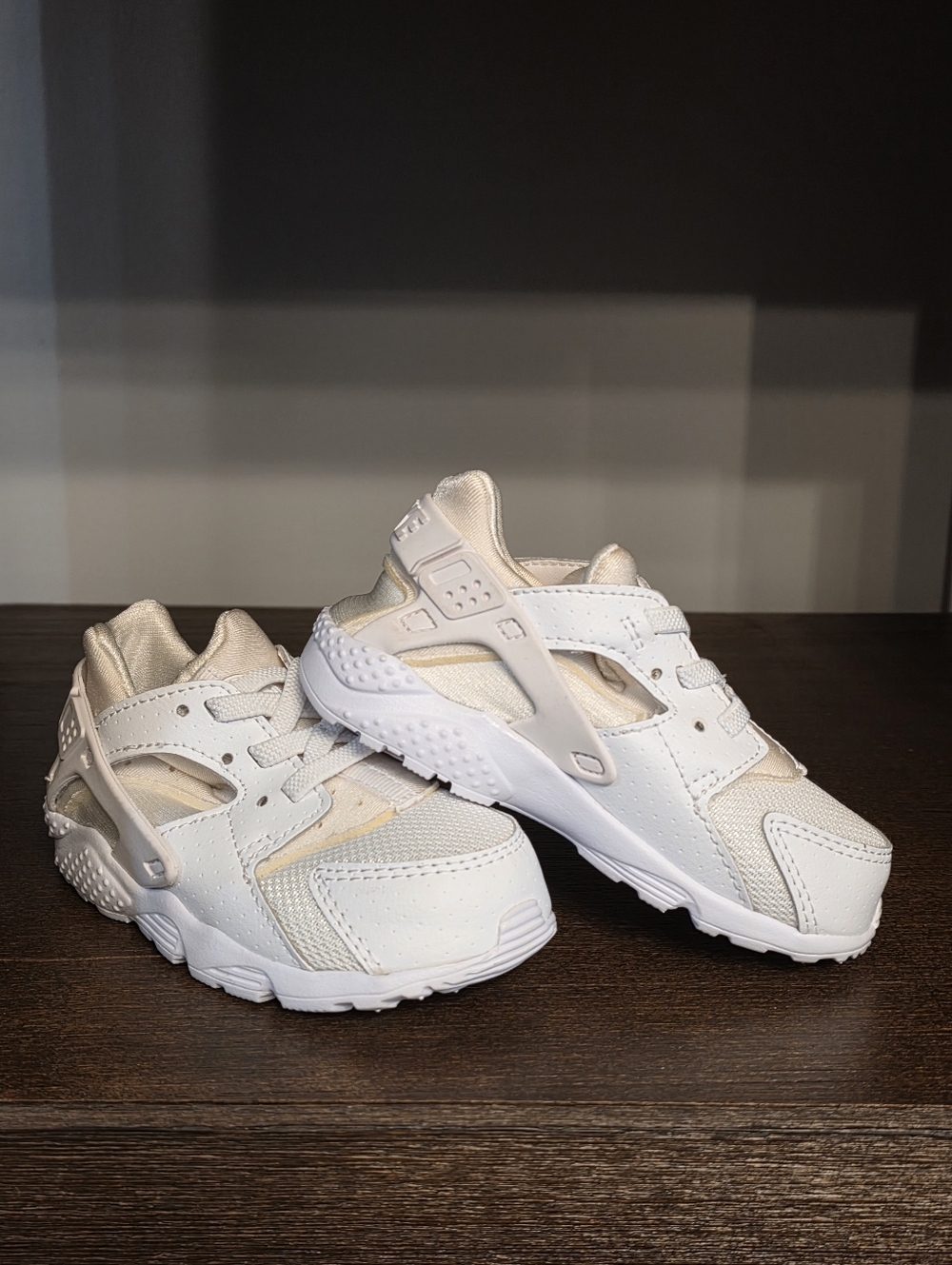 Nike Kids White and Cream Sneakers